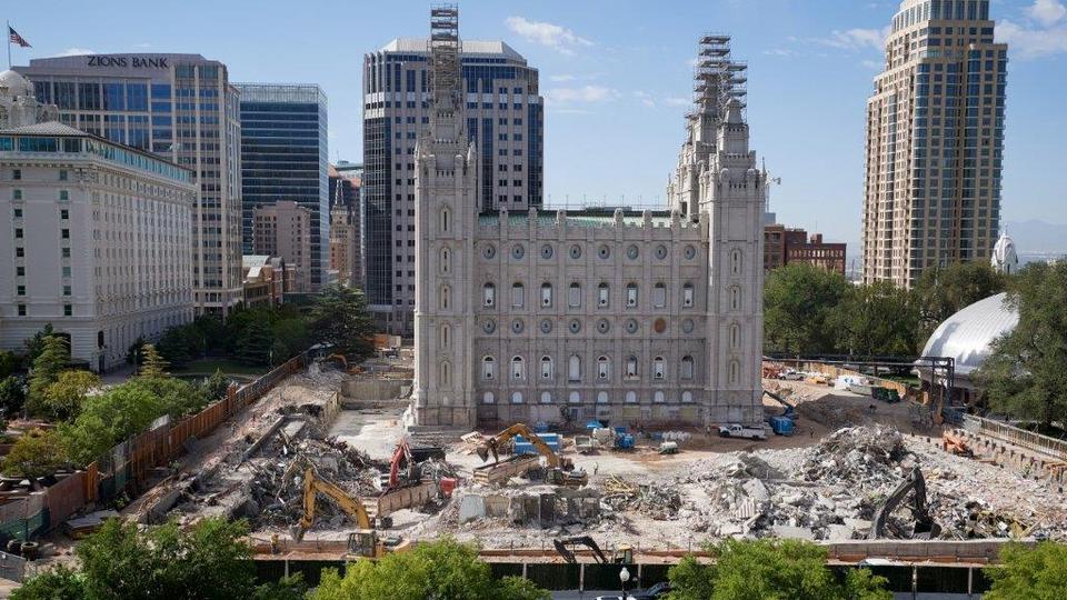 Реконструкция храма в Солт-Лейк-Сити вступила в фазу укрепления фундамента